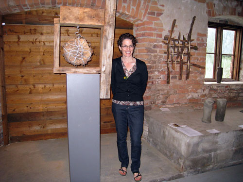 Photo of Ellen Schön at the Hovinkartano Art Centre Symposium